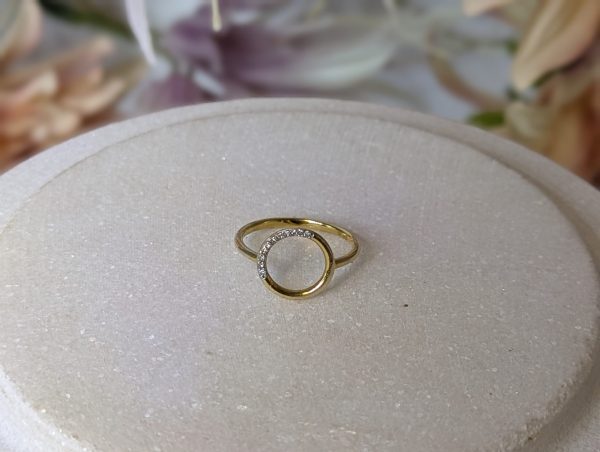 Ladies 9ct Gold Circle Ring - BP383269 - Image 14