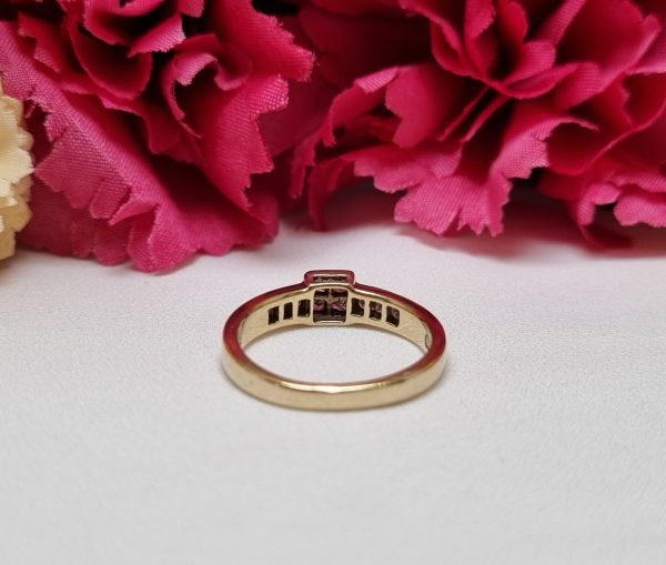 9ct Yellow Gold Princess Cut Diamond Ring TW373742 - Image 12