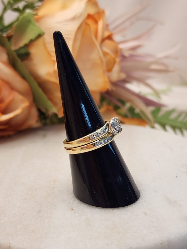 Ladies 9CT Yellow Gold Diamond Ring - IP387913-1 - Image 4