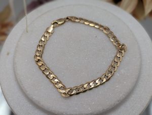 Mens 9CT Yellow Gold Curblink Chain Bracelet (9.1gms) - BP368594