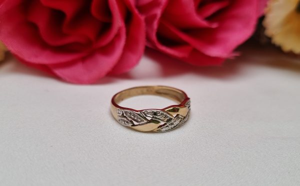 9ct Yellow Gold Weave-Pattern Ring TW378816 - Image 3