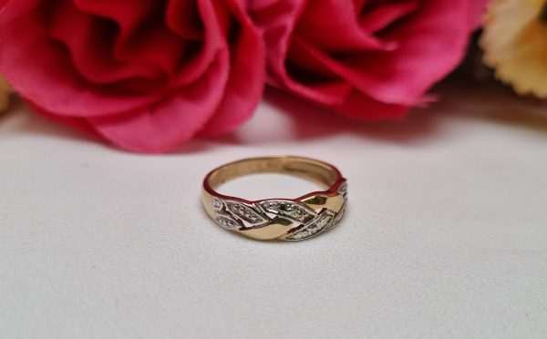 9ct Yellow Gold Weave-Pattern Ring TW378816 - Image 8