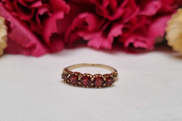 9ct Yellow Gold Five Stone Ring TW370653 - Image 6