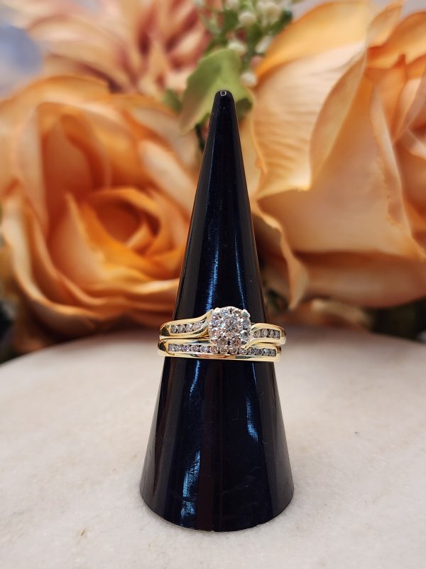 Ladies 9CT Yellow Gold Diamond Ring - IP387913-1 - Image 6