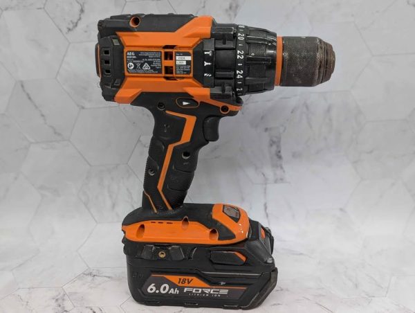 AEG 18V Brushless Hammer Drill w/ 6.0Ah Battery - BP391388 - Image 4