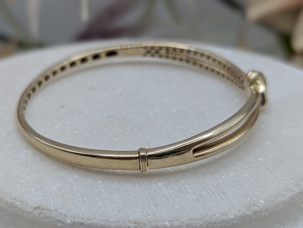 Ladies 10CT Yellow Gold Tieknot Bangle (12gms) - BP382831 - Image 4
