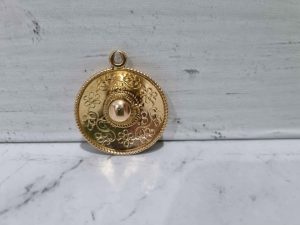 14CT YELLOW GOLD SOMBRERO HAT PENDANT TW384818-4
