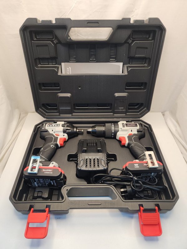 ToolPRO 18V Brushless Hammer Drill & Wrench Kit 2.0Ah - IP385282 - Image 7