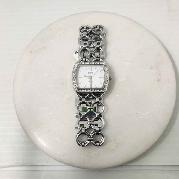 LADIES SILVER ELITE WATCH #GN332390 - Image 2