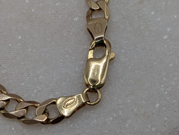 Ladies 9CT Yellow Gold Curblink ID Bracelet (6.6gms) - BP350600 - Image 5
