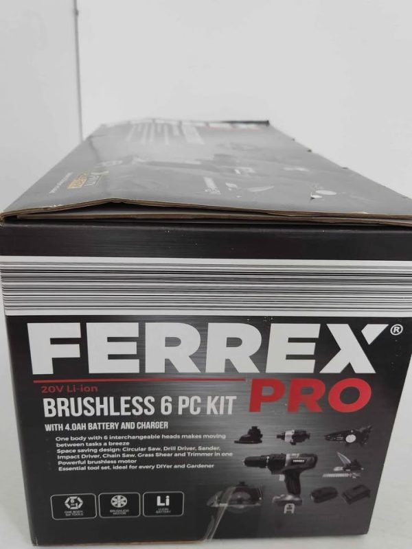 FERREX BRUSHLESS TOOL KIT COMBO IN BOX #GN386886 - Image 5