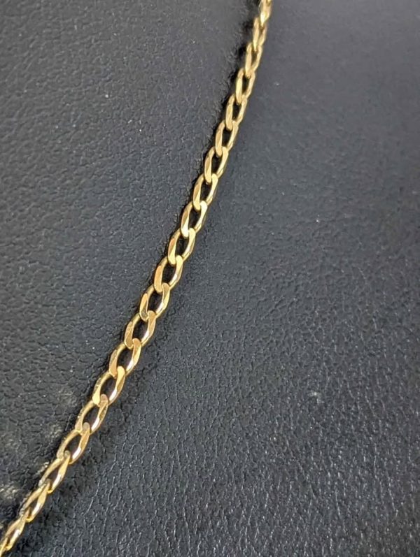 Unisex 9ct Yellow Gold Necklace With "18" Pendant (3.0gms) - BP361336 - Image 4