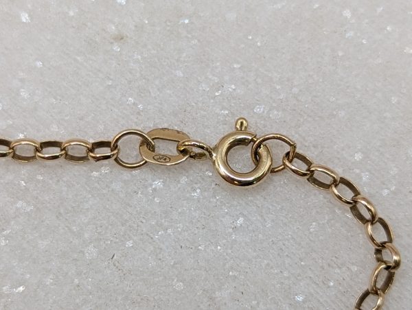 Ladies 9CT Yellow Gold Belcher Chain Necklace (3.6gms) - BP375205 - Image 2
