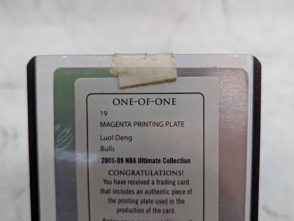 NBA Ultimate Collection One-Of-One Bulls Luol Deng Magenta Printing Plate (2008-09) - BP374646-2 - Image 4