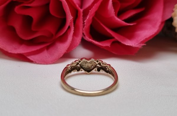 9ct Yellow Gold Heart Ring TW378820 - Image 4