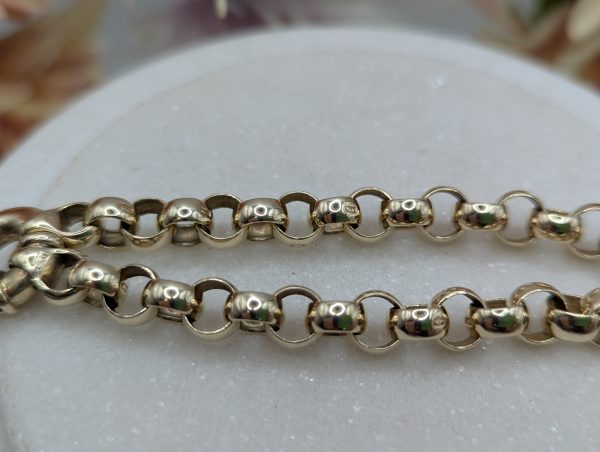 Ladies 9CT Yellow Gold Belcher Bracelet (19.9gms) - BP390111 - Image 3