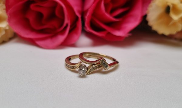 9ct Yellow Gold Bridal Set TW384480 - Image 8