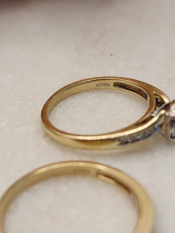 Ladies 9CT Yellow Gold Diamond Ring - IP387913-1 - Image 9
