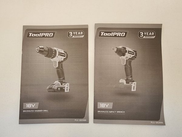 ToolPRO 18V Brushless Hammer Drill & Wrench Kit 2.0Ah - IP385282 - Image 10