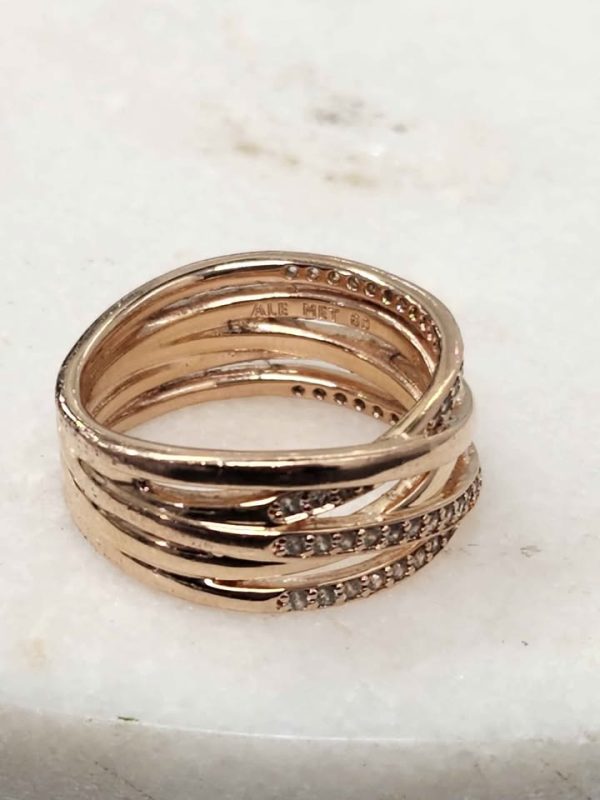 LADIES ROSE GOLD METAL RING #GN388014 - Image 3