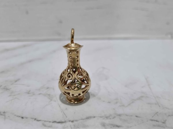 9CT YELLOW GOLD JUG PENDANT TW384818-5 - Image 8