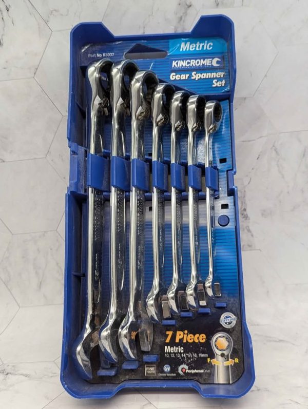 Kincrome 7 Pce Metric Gear Spanner Set (K3037) - BP391386