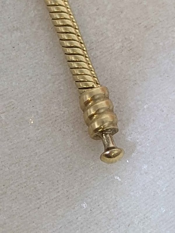 Ladies Pandora 14ct Yellow Gold Charm Bracelet (17.79gms) - BP342131 - Image 6
