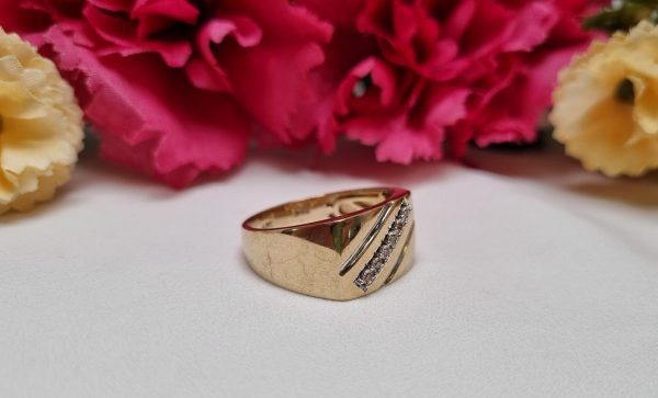 9ct Yellow Gold Signet Dress Ring TW386173 - Image 8