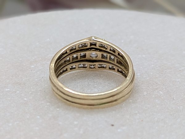 Ladies 9CT Yellow Gold Soldered Diamond Bridal Set (3.9gms) - BP369687 - Image 12