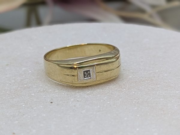 Mens 9CT Yellow Gold Diamond Ring (4.11gms) - BP385252 - Image 8