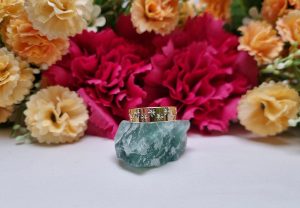 9ct Yellow Gold Star-Patterned Ring TW372637