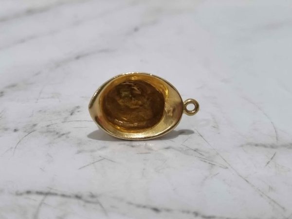 9CT YELLOW GOLD POLICE MAN HAT PENDANT TW384818-6 - Image 11