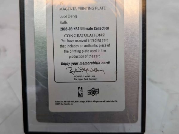 NBA Ultimate Collection One-Of-One Bulls Luol Deng Magenta Printing Plate (2008-09) - BP374646-2 - Image 5