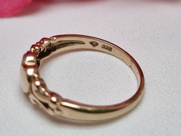 9ct Yellow Gold Heart Ring TW378820 - Image 3
