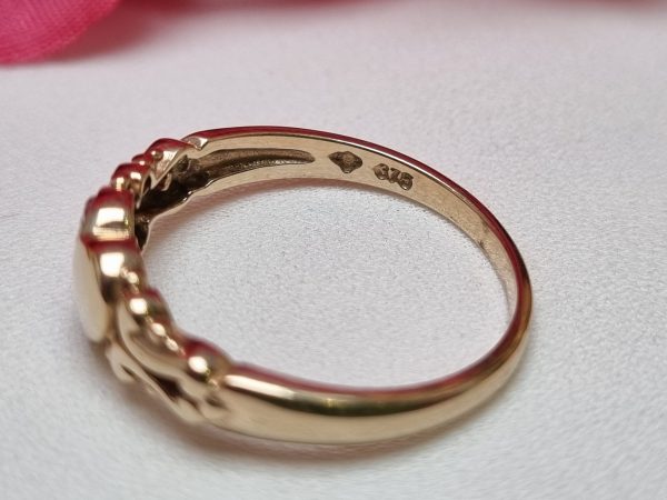 9ct Yellow Gold Heart Ring TW378820 - Image 7