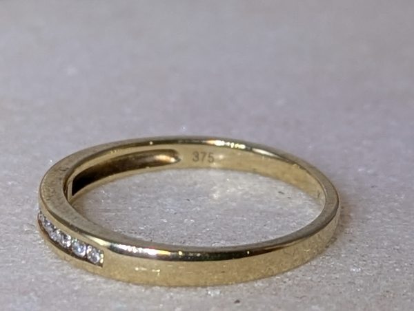Ladies 9ct Gold Diamond Ring - BP387527 - Image 8