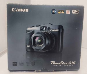 Canon PowerShot G16 Digital Camera in box #GN386261