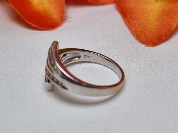 9ct White Gold Channel Set Diamond Dress Ring TW384821 - Image 7