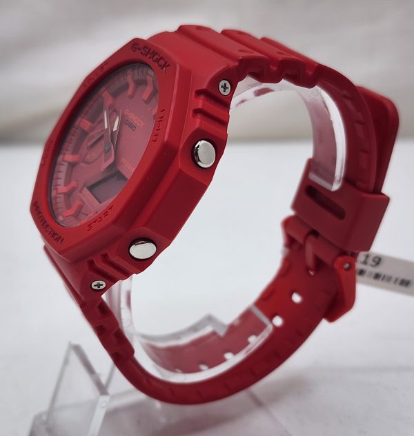 Casio G-SHOCK Men's Resin Analogue Digital Watch GA2100 Red - IP389884 - Image 3