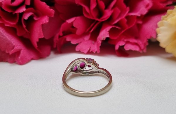 14ct White Gold Three Stone Ring TW371689 - Image 5