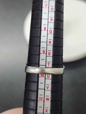 10CT WHITE GOLD RING WITH RED STONE #GN387419
