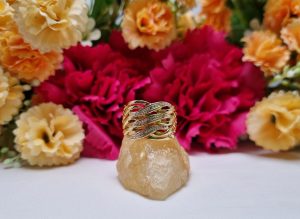 9ct Yellow Gold Weave-Pattern Ring TW374388