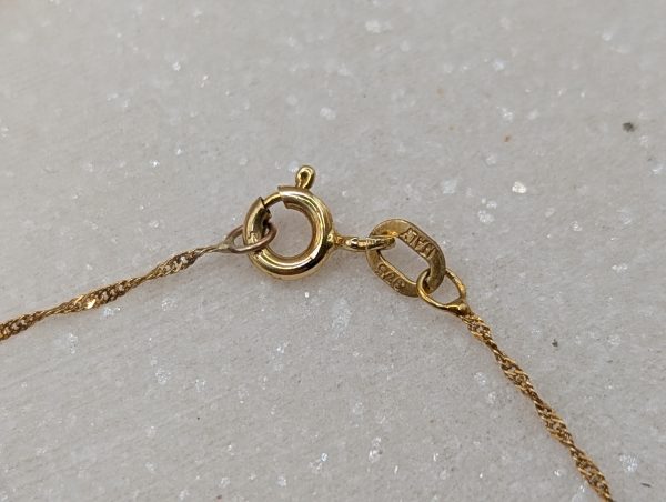 Ladies 9CT Yellow, White and Rose Gold Anklet (0.7gms) - BP366093 - Image 5