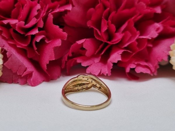 9ct Yellow Gold Twist Ring TW369930 - Image 4