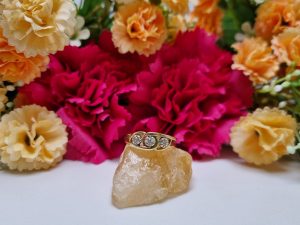 9ct Yellow Gold Three-Stone Ring TW369926