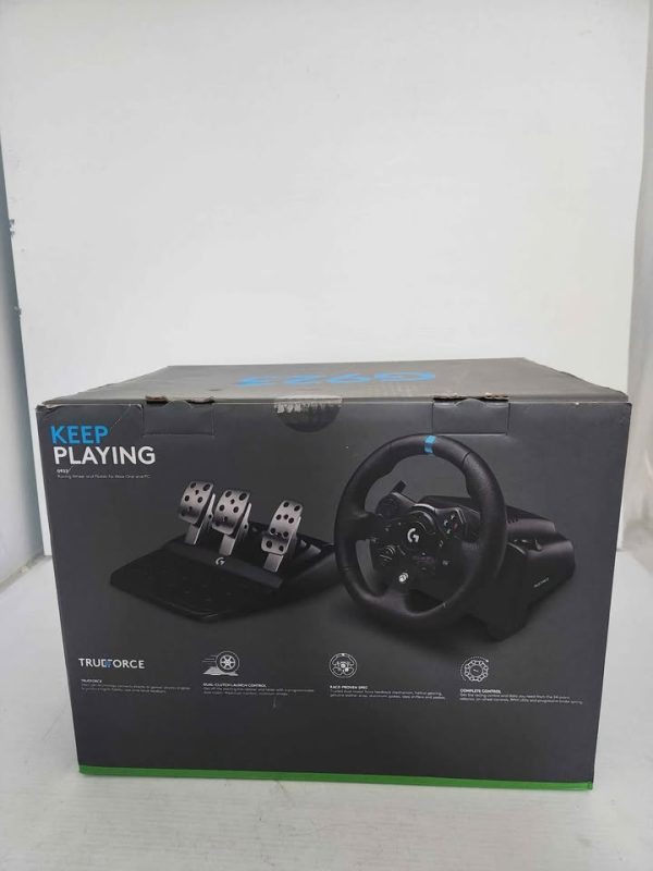 LOGITECH DRIVING WHEEL AND PEDAL G923 #GN386554 - Image 4