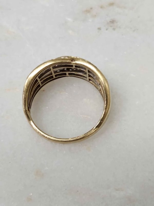 9CT YELLOW GOLD DIAMOND RING @GN387794 - Image 9