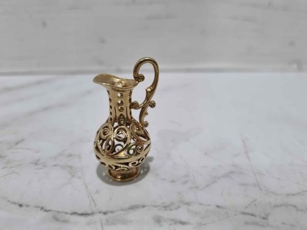 9CT YELLOW GOLD JUG PENDANT TW384818-5 - Image 9
