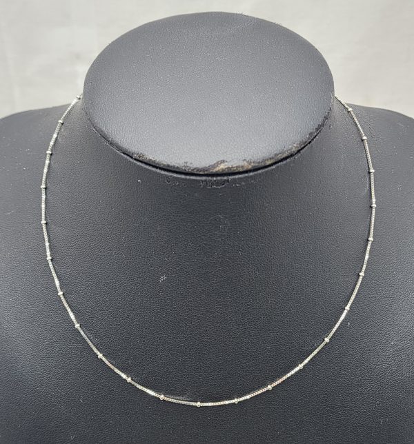 14CT White Gold Box Chain 20cm - IP333342 - Image 4
