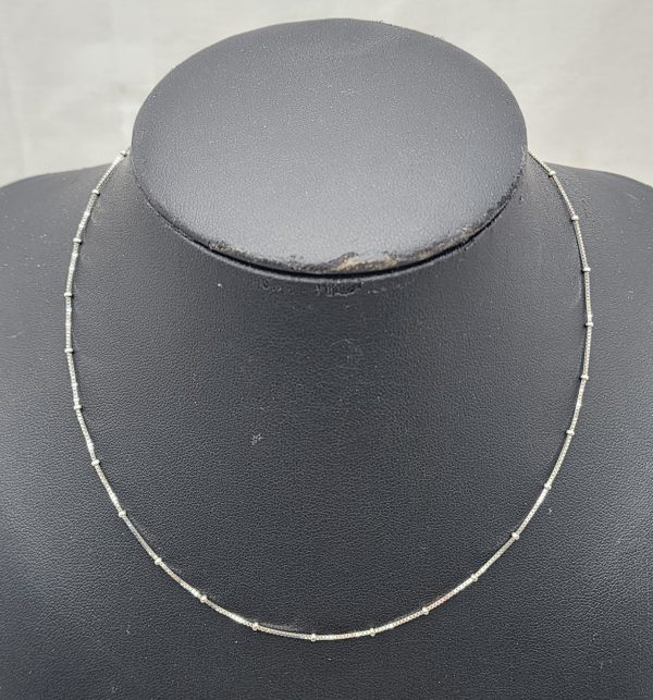 14CT White Gold Box Chain 20cm - IP333342 - Image 9
